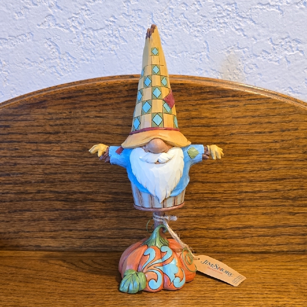 Jim Shore "Meet Me At The Pumpkin Patch" Harvest Scarecrow Gnome
